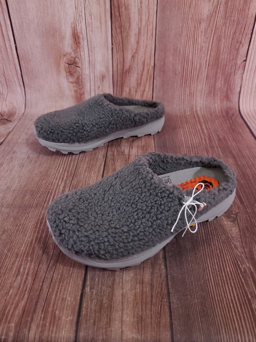 Topo Athletic Revive Slippers Womens 6.5 Gray Vibram Recovery Slip On Shoes